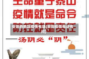 安阳各地区疫情电话(安阳疫情电话询问)