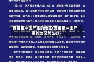 受疫情冲击严重的地区(受疫情冲击严重的地区怎么办)