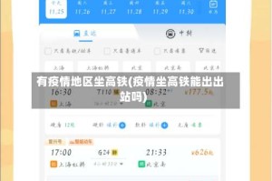 有疫情地区坐高铁(疫情坐高铁能出出站吗)