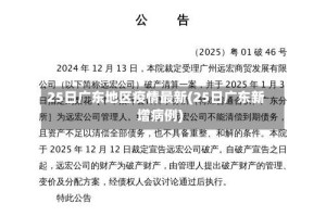 25日广东地区疫情最新(25日广东新增病例)
