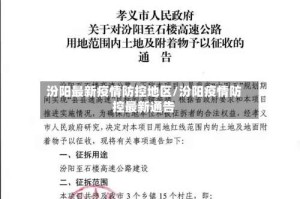 汾阳最新疫情防控地区/汾阳疫情防控最新通告