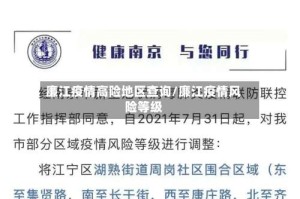 廉江疫情高险地区查询/廉江疫情风险等级
