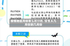 疫情地区月份怎么划分的/疫情从几月份到几月份