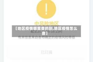 【地区疫情哪里查的到,地区疫情怎么查】