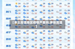 【本土高温地区疫情严重吗,多地高温】
