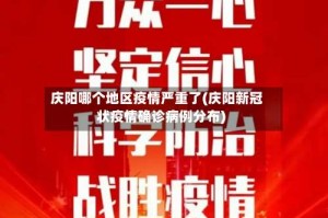 庆阳哪个地区疫情严重了(庆阳新冠状疫情确诊病例分布)