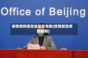 疫情病例报告地区查询表(疫情报告病例最新)