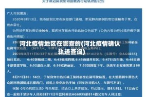 河北疫情地区在哪查的(河北疫情确认轨迹查询)