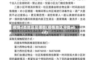 疫情d类地区是哪些(疫情地区分类abcd)