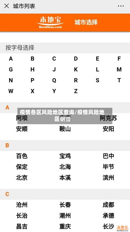 疫情各区风险地区查询/疫情风险地区明细-第1张图片