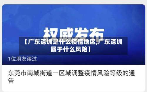 【广东深圳是什么疫情地区,广东深圳属于什么风险】-第3张图片