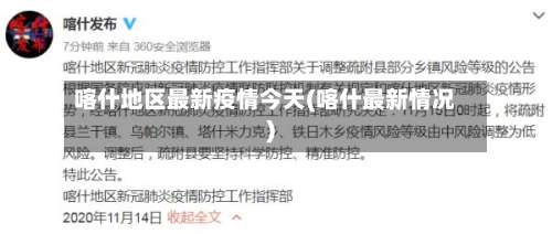 喀什地区最新疫情今天(喀什最新情况)-第1张图片