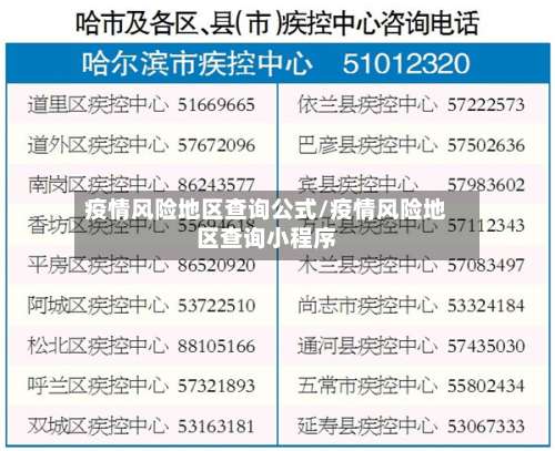疫情风险地区查询公式/疫情风险地区查询小程序-第1张图片