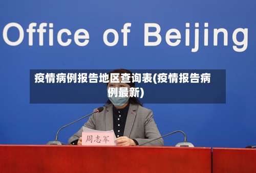 疫情病例报告地区查询表(疫情报告病例最新)-第1张图片