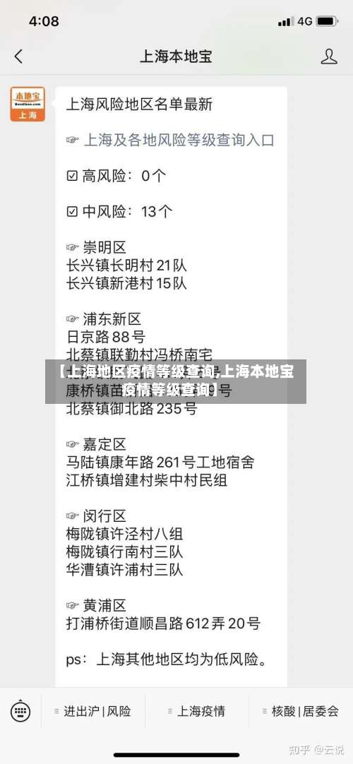 【上海地区疫情等级查询,上海本地宝疫情等级查询】-第2张图片