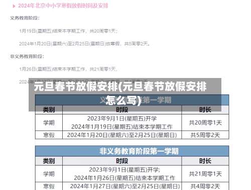 元旦春节放假安排(元旦春节放假安排怎么写)-第3张图片