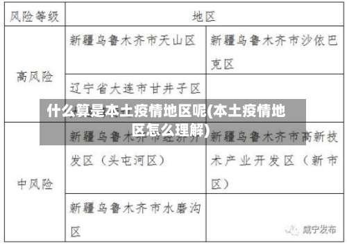 什么算是本土疫情地区呢(本土疫情地区怎么理解)-第2张图片