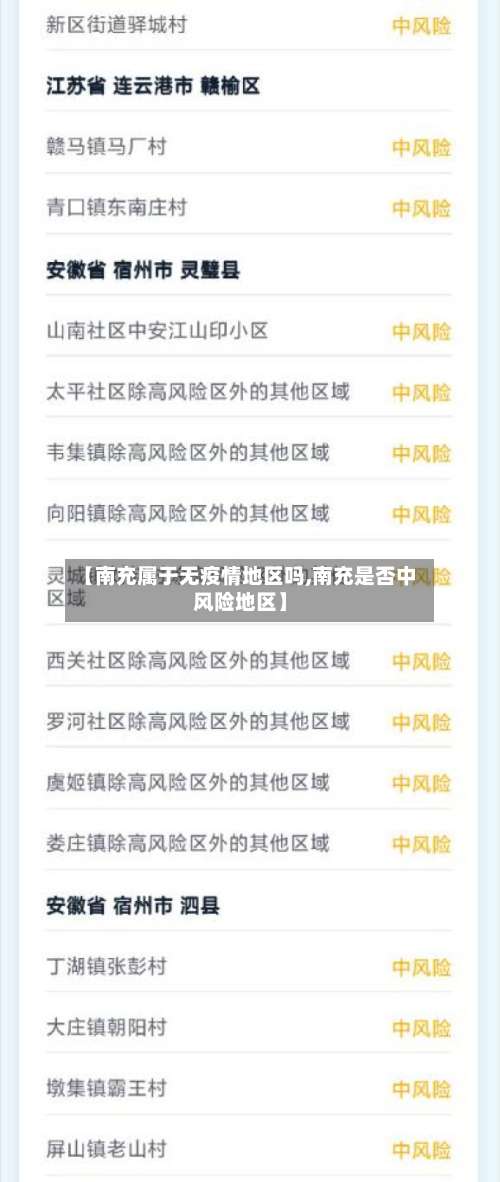 【南充属于无疫情地区吗,南充是否中风险地区】-第1张图片