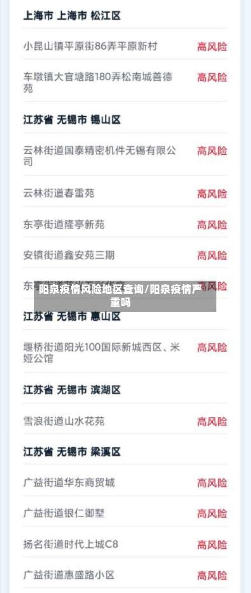 阳泉疫情风险地区查询/阳泉疫情严重吗-第1张图片