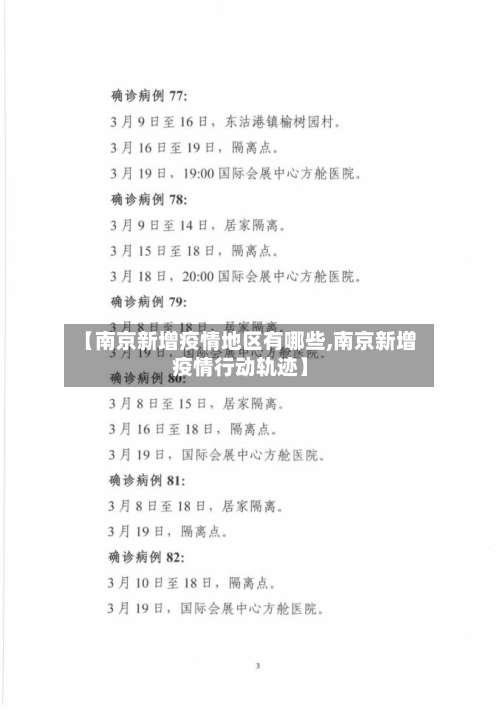 【南京新增疫情地区有哪些,南京新增疫情行动轨迹】-第2张图片