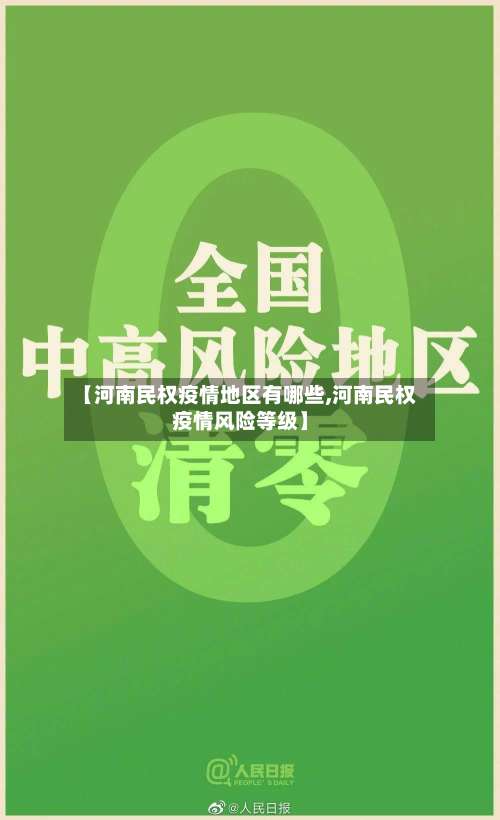 【河南民权疫情地区有哪些,河南民权疫情风险等级】-第1张图片
