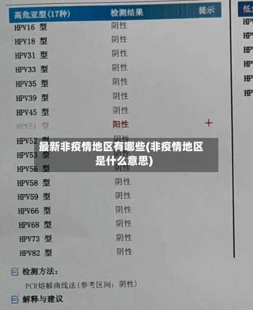 最新非疫情地区有哪些(非疫情地区是什么意思)-第1张图片