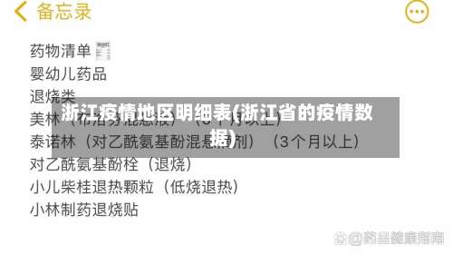 浙江疫情地区明细表(浙江省的疫情数据)-第1张图片