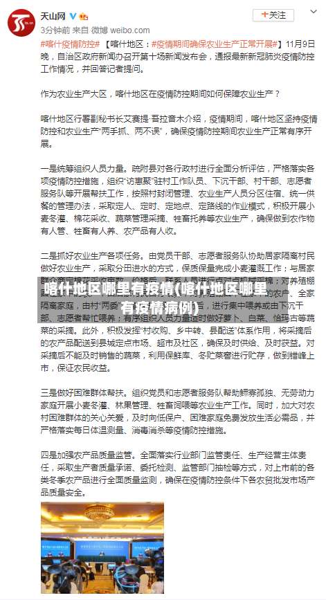 喀什地区哪里有疫情(喀什地区哪里有疫情病例)-第3张图片