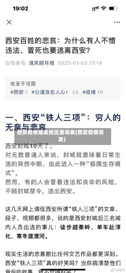 西安疫情爆发地区查询表(西安疫情突发)-第1张图片