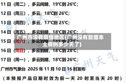 广州市没有疫情地区(广州没有新增本土病例多少天了)-第3张图片
