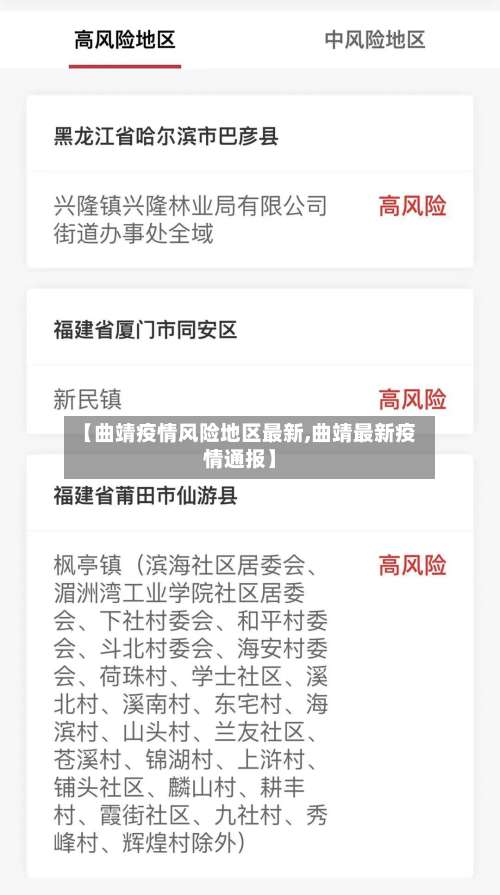 【曲靖疫情风险地区最新,曲靖最新疫情通报】-第2张图片