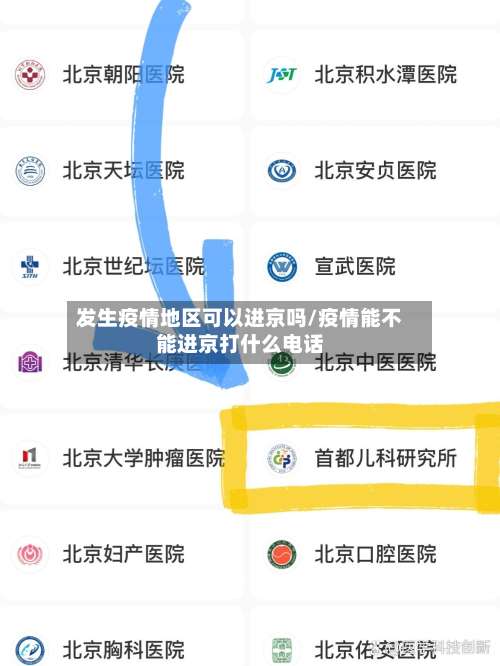 发生疫情地区可以进京吗/疫情能不能进京打什么电话-第2张图片
